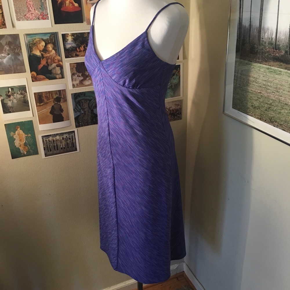 LAUNDRY BY SHELLI SEGAL vintage 90s summer striped purple dress 6